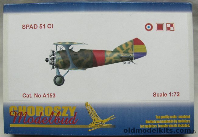 Choroszy 1/72 Spad 51C, A153 plastic model kit
